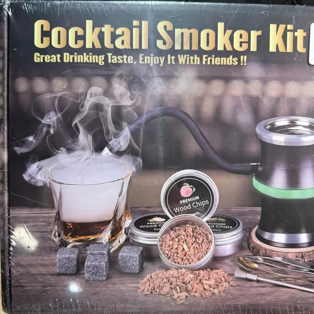 Smoke Infuser Set – Whiskey Smoker Kit for Cocktails – NEW Sealed #553